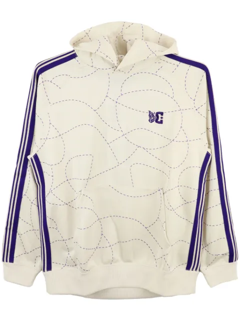 Needles x DC graphic-print hoodie Neutrals MR608