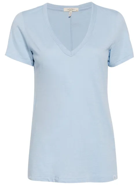 rag & bone v-neck organic cotton t-shirt Blue WCC21ST033CH33