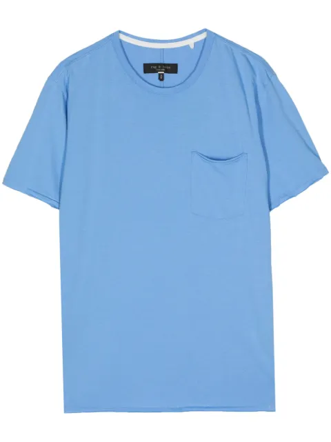 rag & bone Miles cotton T-shirt Blue MBC22ST029J629