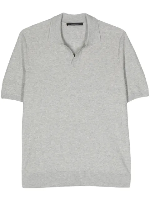 Tagliatore textured polo shirt Grey PACOGSE2406