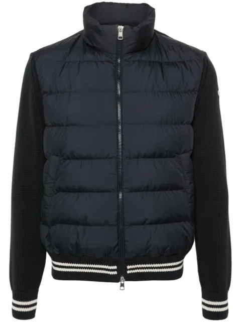 Moncler panelled down jacket Blue K20919B00032M1509