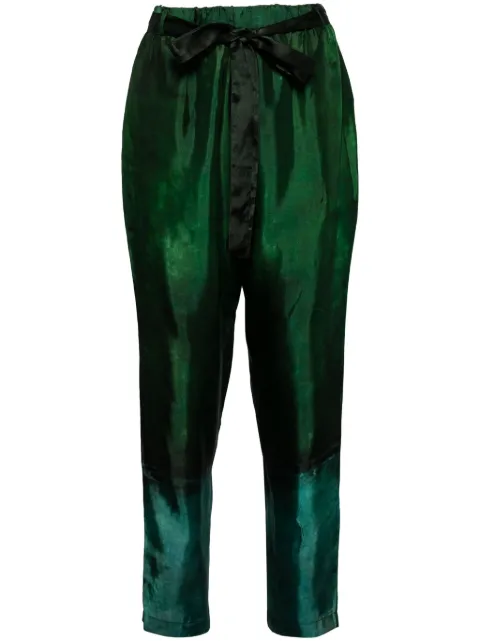 Masnada colour-block tapered trousers Green 7688OZ
