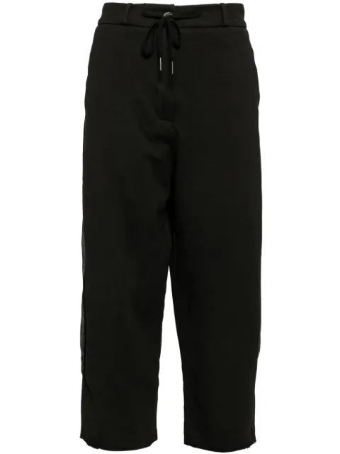 Masnada panelled straight-leg trousers Black 7665