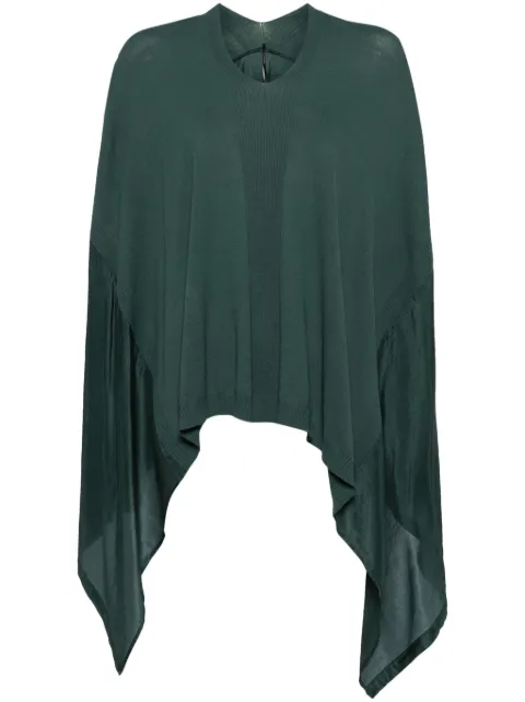 Masnada draped hi-lo blouse Green 76PM07PTRL