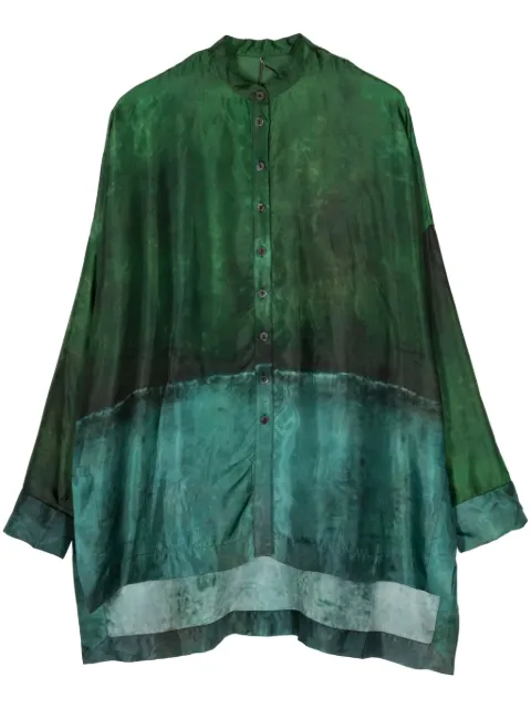 Masnada tie-dye long-sleeve shirt Green 7687OZ