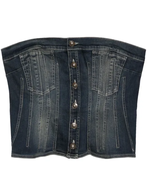 ACT Nº1 denim corset top Blue SST2402