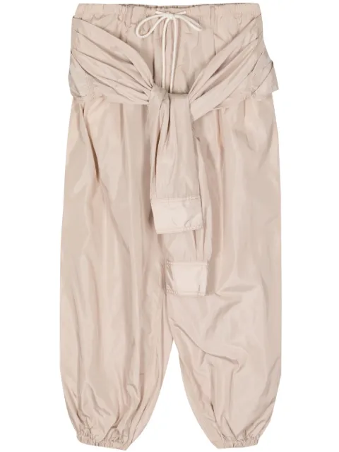 ACT Nº1 tied-waist track pants Neutrals SSP2420