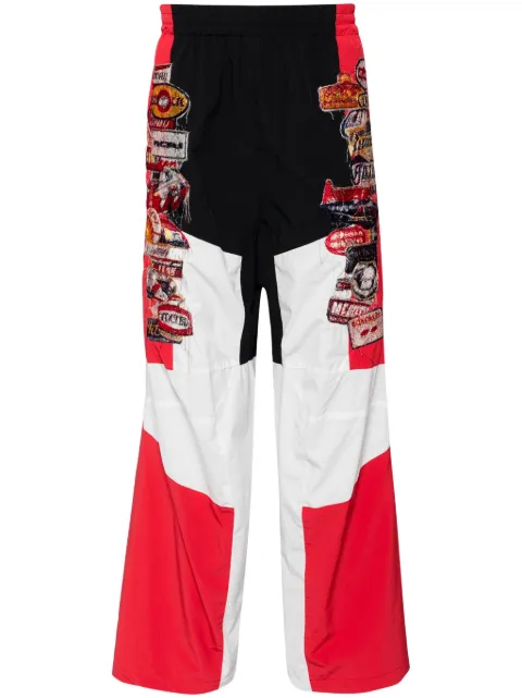 Doublet panelled track trousers Red 24SS06PT257