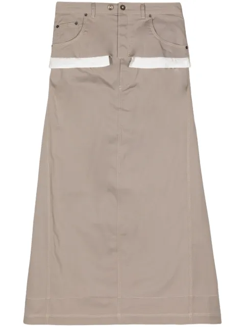 ACT Nº1 layered cotton skirt Neutrals SSP2405