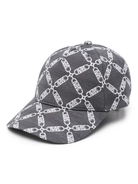 Michael Kors logo-jacquard twill cap Black MS40036E0W