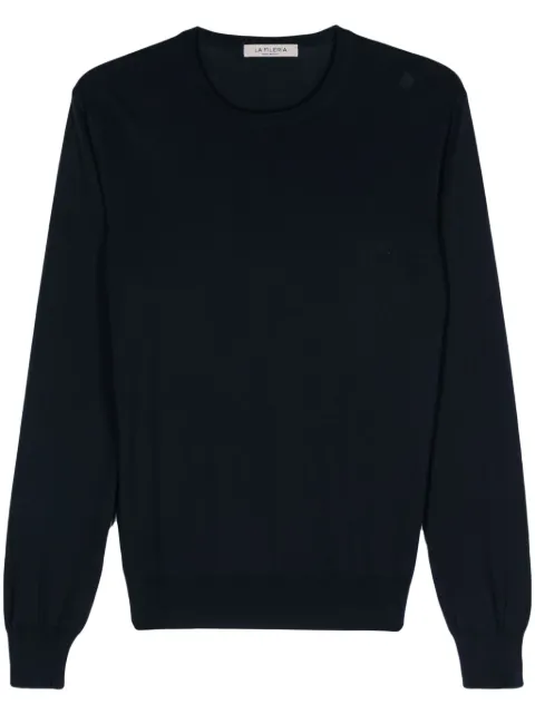Fileria fine-knit cotton jumper Blue 5516721801