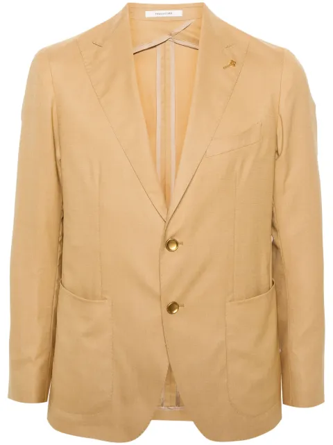 Tagliatore peak-lapels single-breasted blazer Neutrals 1SMC26K710037U