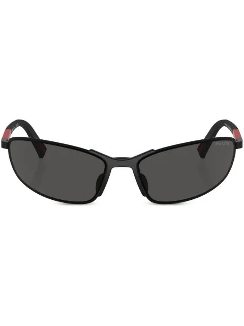 Prada Linea Rossa rectangle-frame sunglasses Black SPS55Z1BO06F