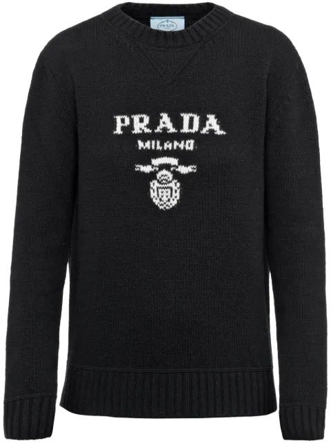 Prada logo crew-neck sweater Black P24G1VS2321YMW