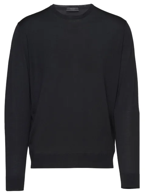 Prada crew-neck wool jumper Black UMM984SOOOC5W