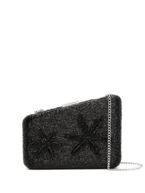 STAUD Carmella beaded clutch bag Black H24S2003PB
