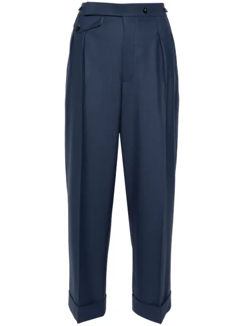 Victoria Beckham cropped tailored trousers Blue 1224WTR005389A