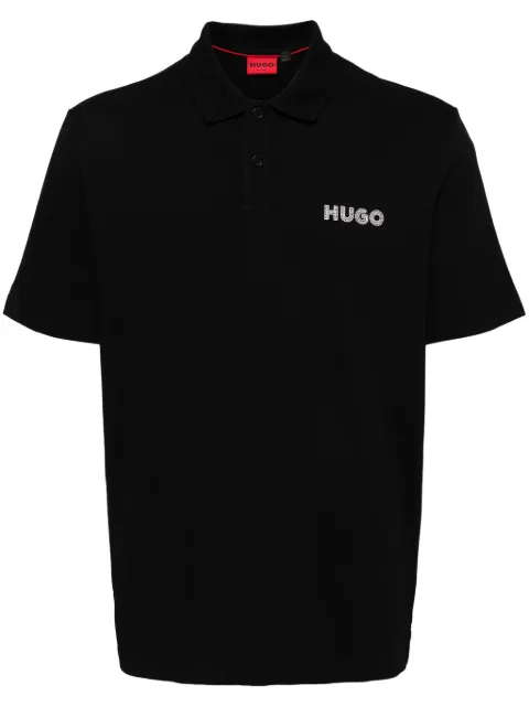 HUGO Drocholo cotton polo shirt Black 50509960