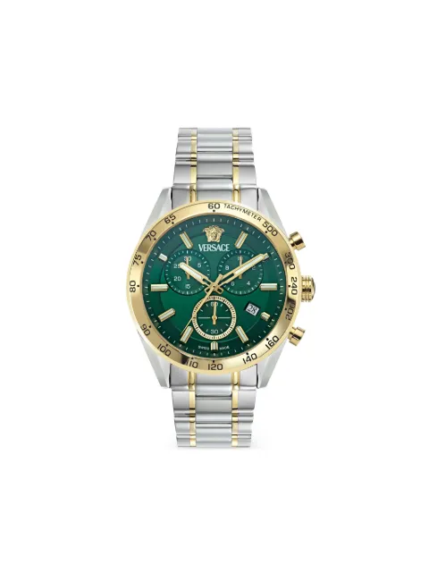 Versace V-Code Chronograph 41mm Green VE0CA0324