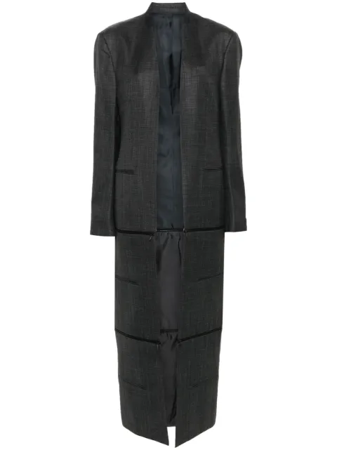 BETTTER x Zegna Transformer collarless coat Grey CT00059GR