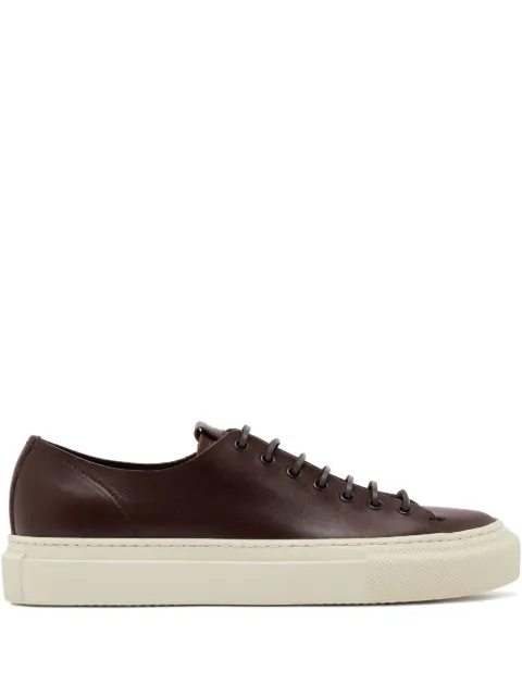 Buttero lace-fastening leather sneakers Brown B10030MOTSUG