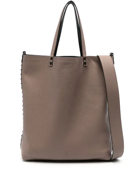 Valentino Garavani Rockstud-embellished reversible tote bag Neutrals YB0C58BFQ