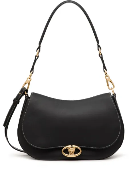 Valentino Garavani medium Ohval leather shoulder bag Black WB0N96CVC