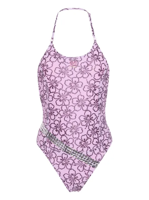 CORMIO Fabiana belted swimsuit Purple FABIANA
