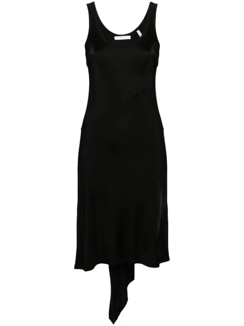 Helmut Lang asymmetric-hem midi dress Black O02HW602