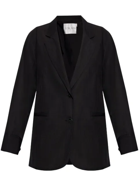 Forte Forte single-breasted twill blazer Black 12318MYJACKET