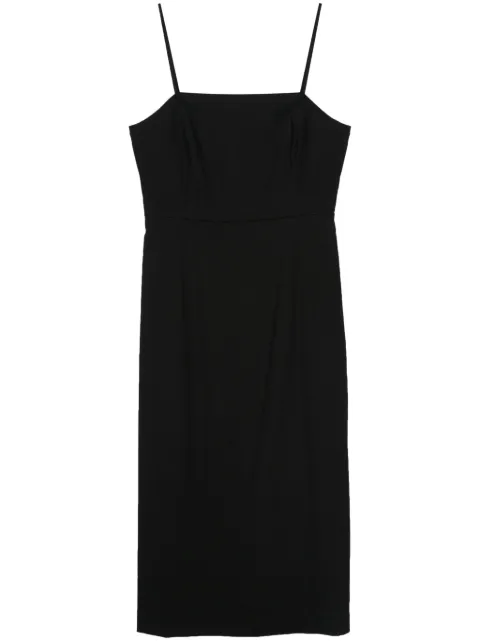 Theory sleeveless A-line midi dress Black O0303605
