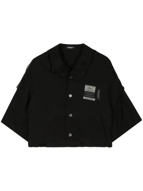 Undercover name-tag button-up shirt Black UC1D14064