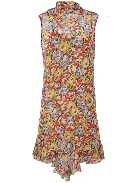 Stella McCartney Ultra Floral-print ruffled minidress Pink 6A03563DS255