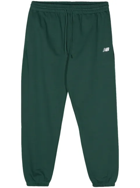 New Balance embroidered-logo jersey track pants Green MP41519