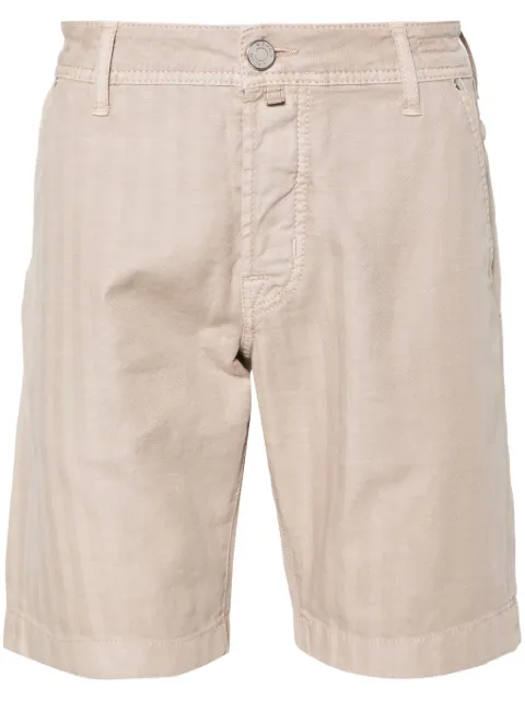 Jacob Cohën Lou herringbone shorts Neutrals UOE0236S4002