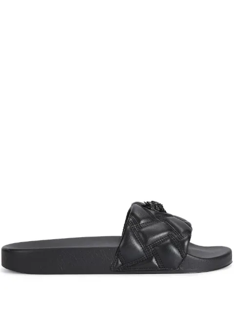 Kurt Geiger London Meena Eagle slide sandals Black 8650300979