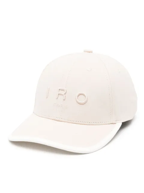 IRO logo-embroidered cotton baseball cap Neutrals WM90GREB