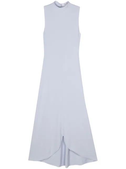 Courrèges logo-embroidered maxi dress Blue 224JRO425JS0066