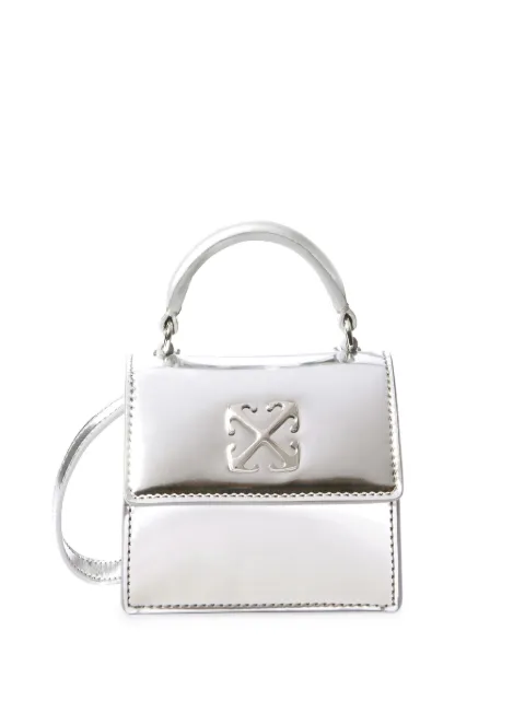 Off-White micro Jitney handbag Silver OWNX028F24FAB0017272