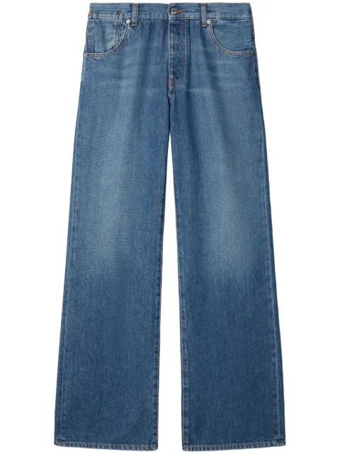 Off-White wide-leg five-pocket jeans Blue OWYA062F24DEN0024400