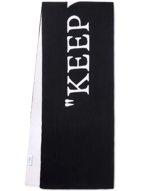 Off-White Keep Warm scarf White OWMA068F24KNI0011001
