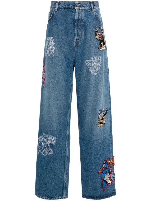 Off-White Character Diag straight-leg jeans Blue OMYA18BF24DEN0014184