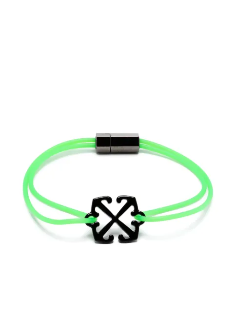 Off-White Arrows-charm bracelet Green OMOA10AF24MET0017010