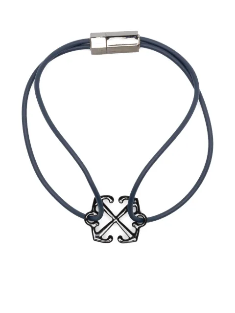 Off-White Arrows-charm bracelet Blue OMOA10AF24MET0014510