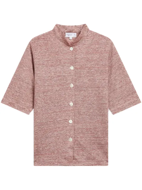 agnès b. Violaine linen shirt Pink F506JCY0
