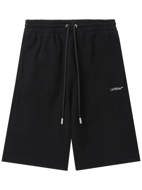 Off-White logo-printed shorts Black OMCI013F24FLE0021030