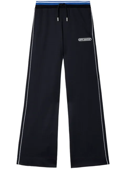 Off-White printed straight track pants Black OWVI011F24FAB0011001