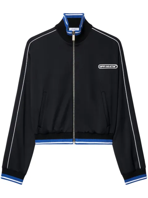 Off-White logo-print track jacket Black OWVC001F24FAB0011001