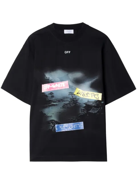 Off-White graphic-print T-shirt Black OMAA120F24JER00L1084
