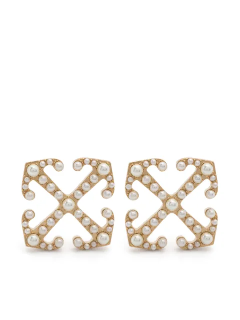 Off-White Arrow stud earrings Gold OWOD29HF24MET0017601